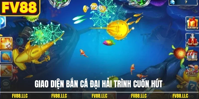 Giao diện bắn cá đại hải trình cuốn hút