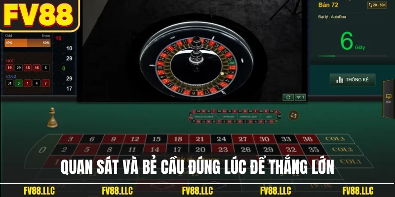 Quan sát và bẻ cầu đúng lúc để thắng lớn