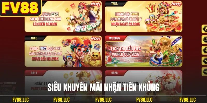 Siêu khuyến mãi nhận tiền khủng